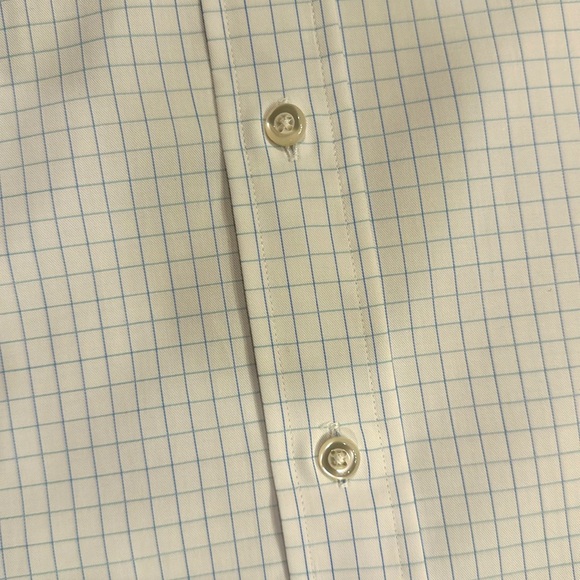 NWOT🤩 J MICHAELS CLOTHIERS CUSTOM  COTTON BLUE & WHITE MENS DRESS SHIRT - Picture 7 of 8